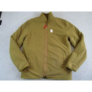 Topo Designs Jacket Mens Small Tan Reversible Sherpa Pile Hiking Coat